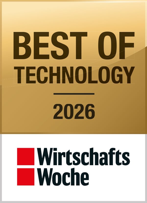 WirtschaftsWoche-Siegel „Best of Technology 2026“